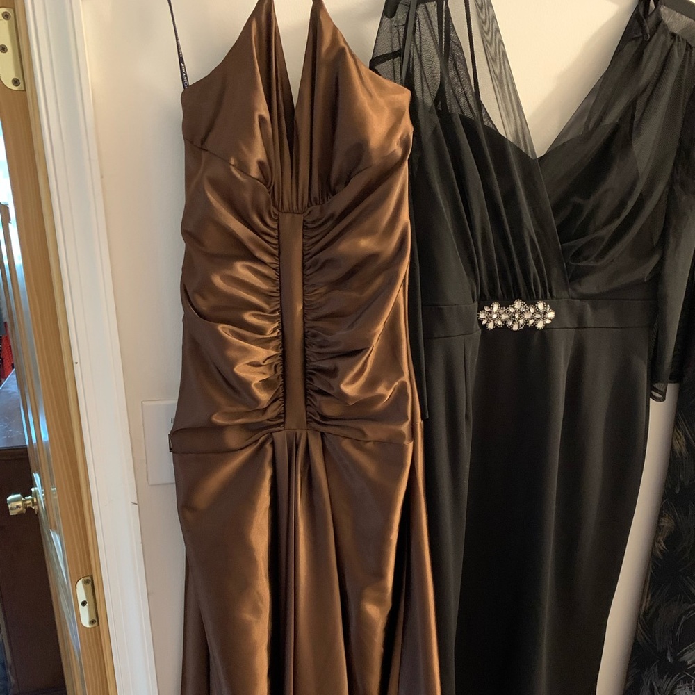 Brown Halter Dress